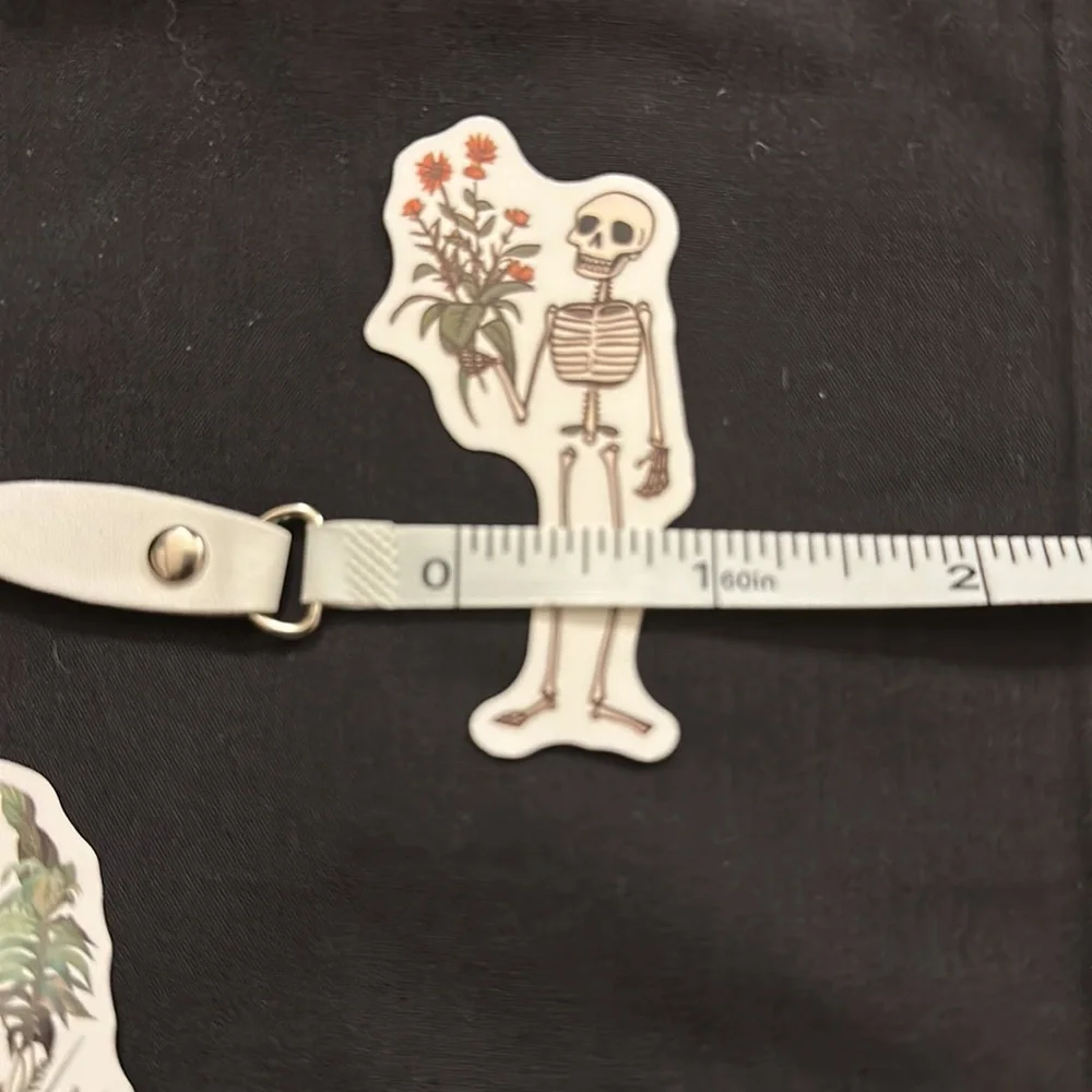 Floral skull stickers/decals.
